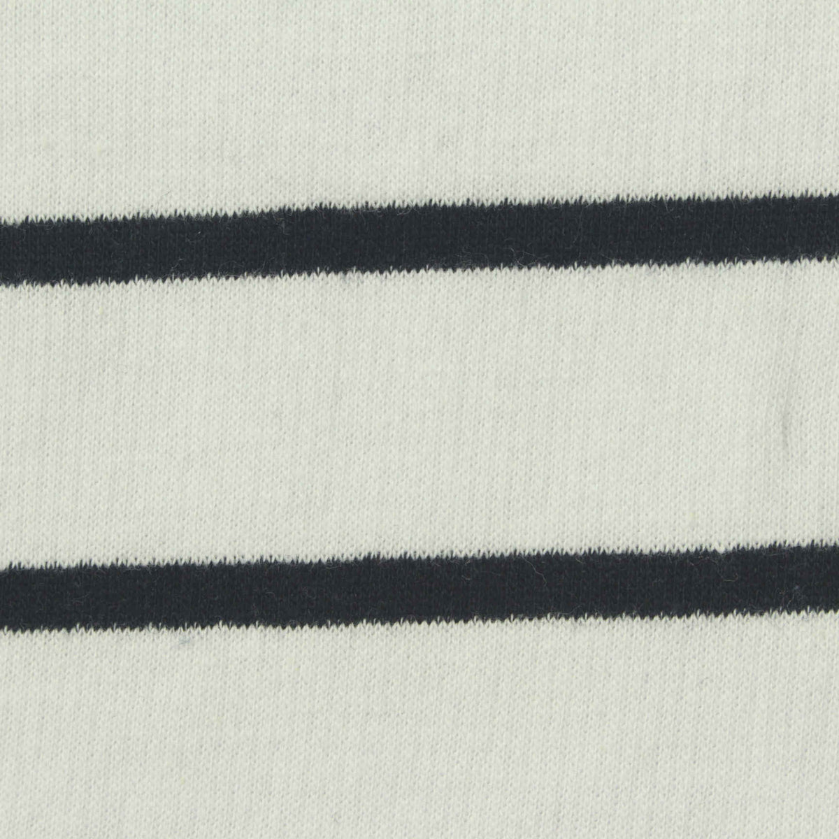 Dark Grey Horizontal-Stripe French Terry, Cotton