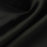 100% Polyester Satin Fabric, 196 gsm, 251 cm — Black