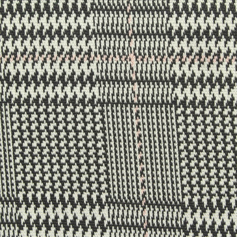 Black Houndstooth Jacquard, 310 gsm