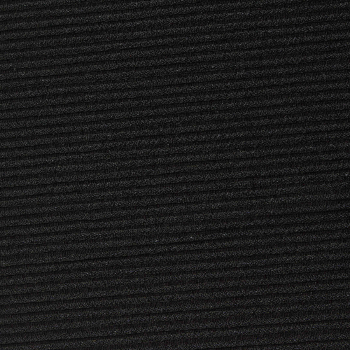 Polyester Stretch Knit Fabric, 278 gsm, 158 cm — Black
