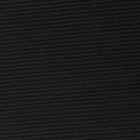 Polyester Stretch Knit Fabric, 278 gsm, 158 cm — Black
