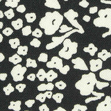 Off-White Floral Woven, Viscose — texture
