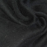 Brushed Polyester Viscose Woven Fabric, 325 gsm, 150 cm — Black