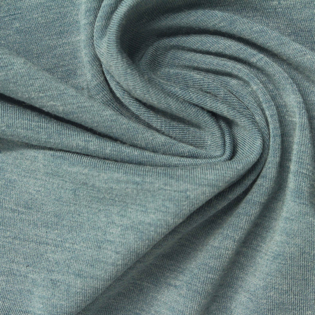 Heathered Blue-Green Marl Jersey Knit