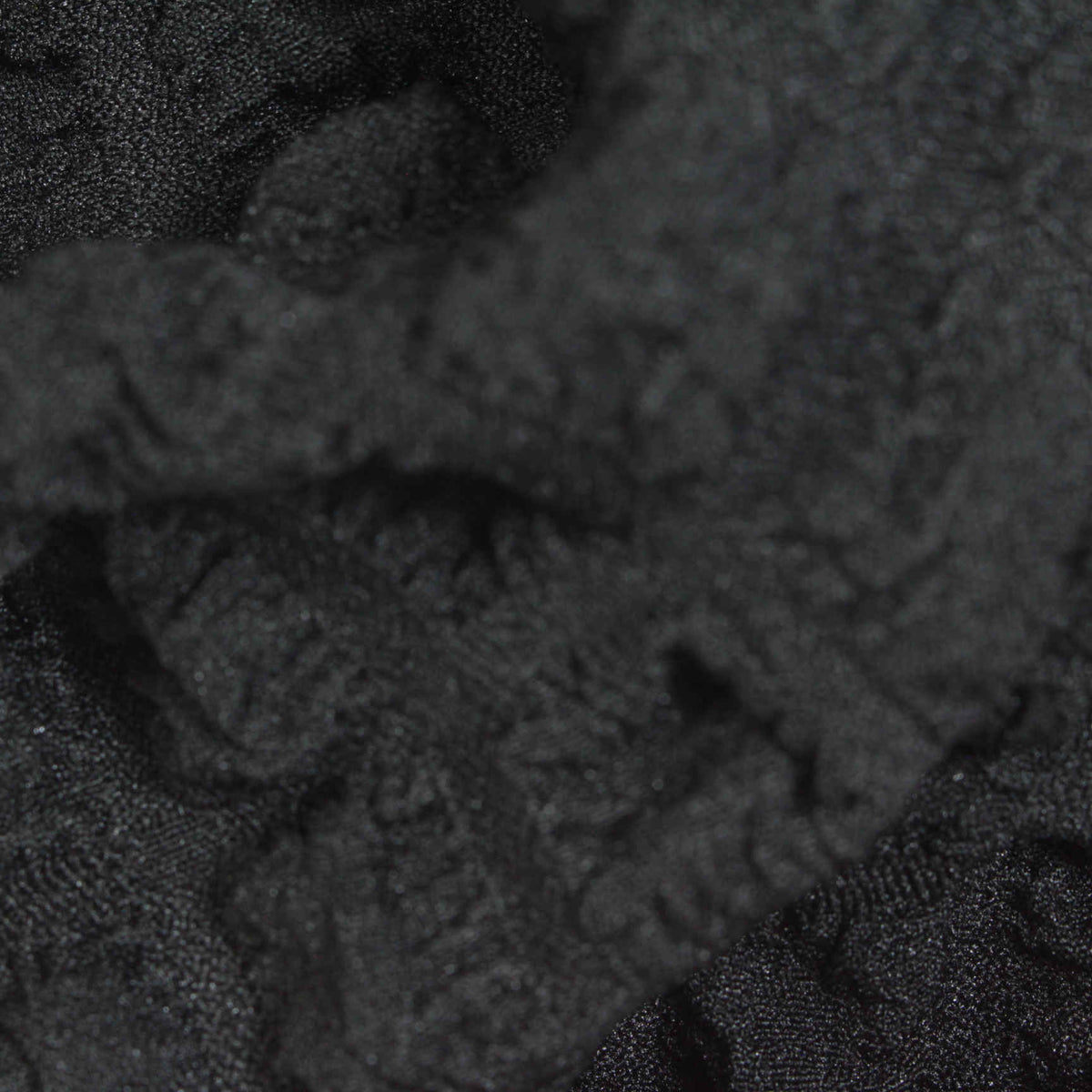 Black Tone-on-Tone Seersucker, Polyester