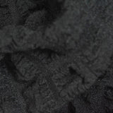Black Tone-on-Tone Seersucker, Polyester