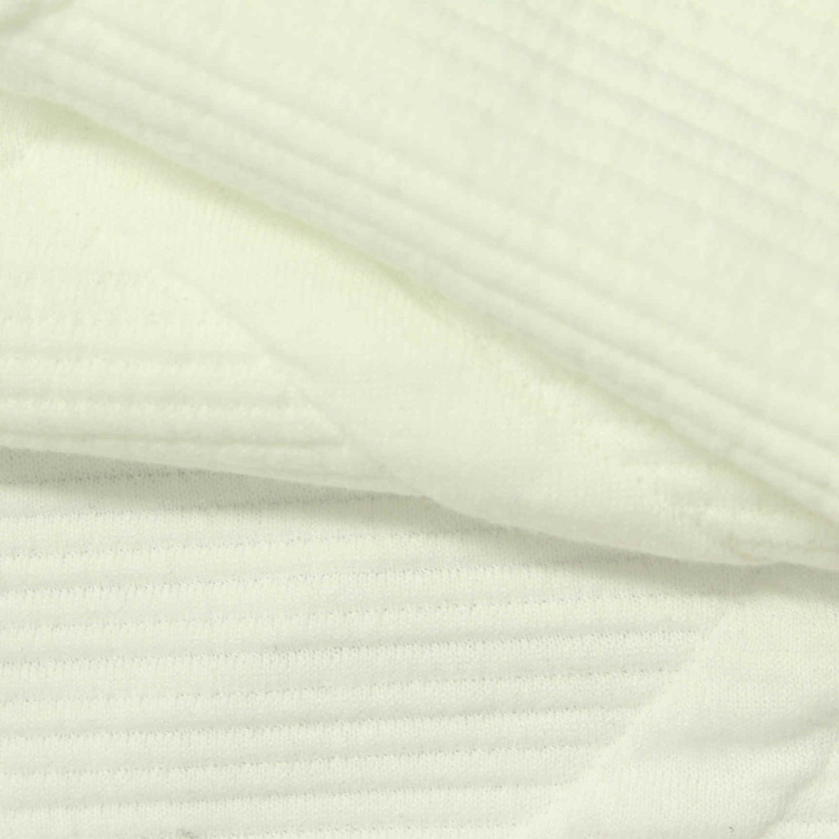Off-White Diagonal-Line Jacquard, Poly-Cotton