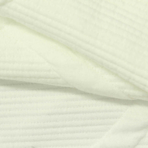 Off-White Diagonal-Line Jacquard, Poly-Cotton