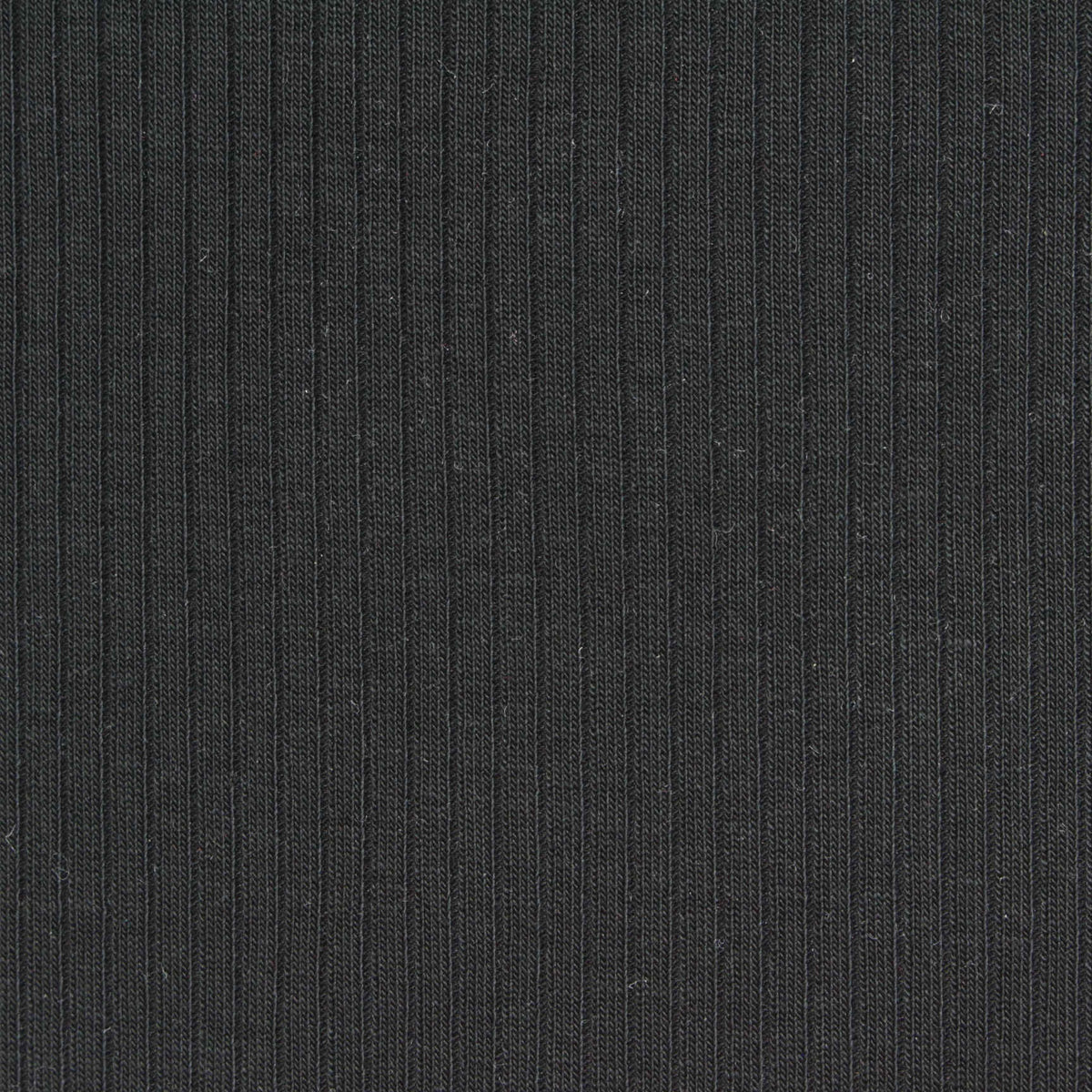 Tencel Lyocell Stretch Rib Knit Fabric, 280 gsm — Black
