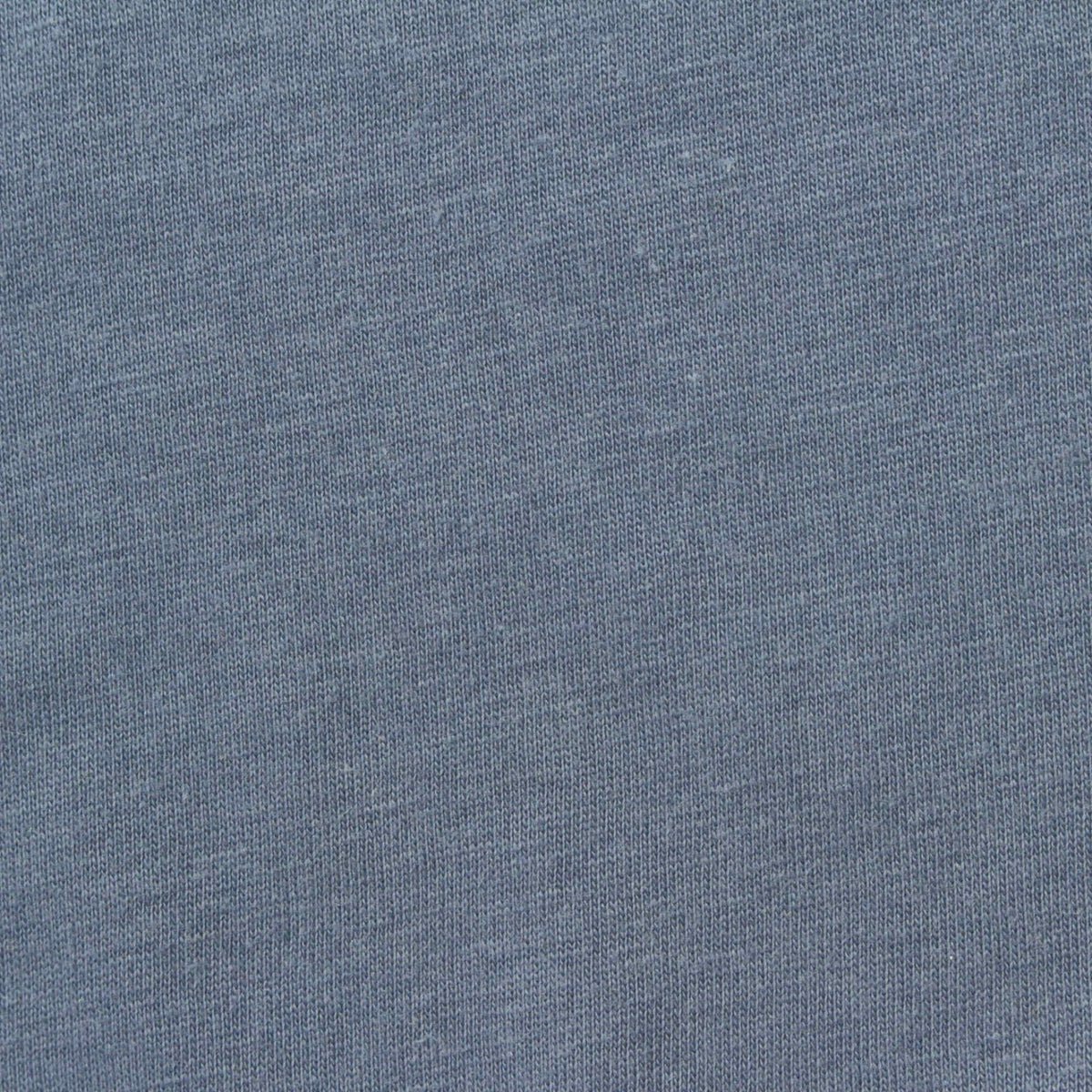Blue-Grey Heathered-Marl Jersey Knit, Cotton-Poly