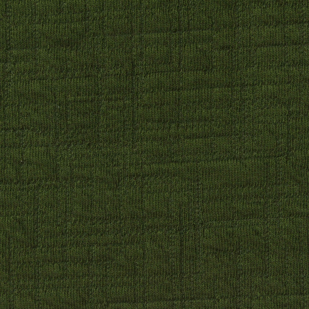 Jacquard Polyester Cotton Stretch Interlock Knit Fabric, 240 gsm, 148 cm — Green