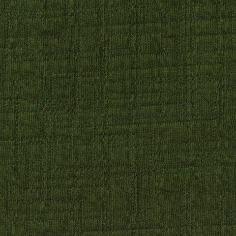 Jacquard Polyester Cotton Stretch Interlock Knit Fabric, 240 gsm, 148 cm — Green