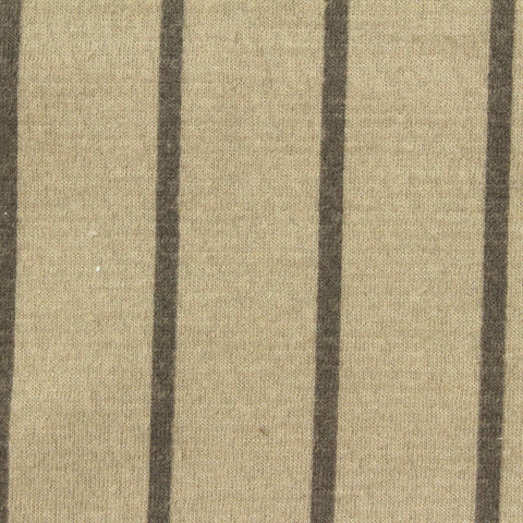 Brown Vertical-Stripe Crepe, Polyester