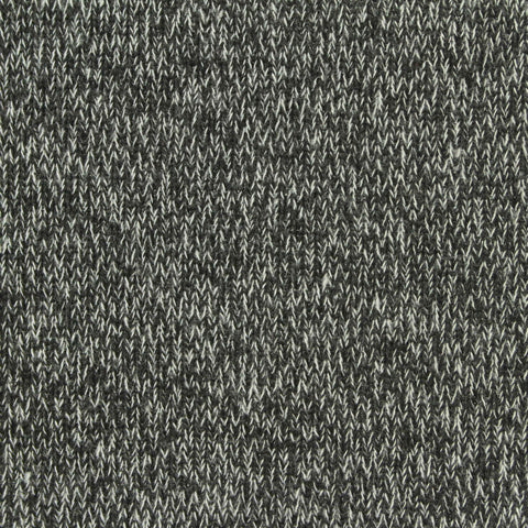 Dark Grey Marl Rib Knit, Polyester, 310 gsm, 150 cm