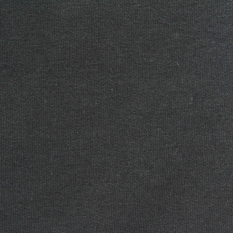 Cotton Polyester French Terry Fabric, 250 gsm, 180 cm — Black