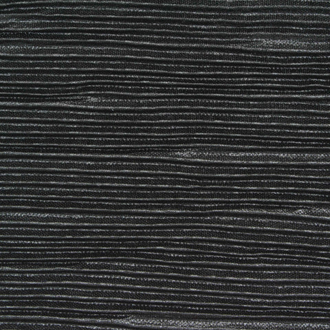 100% Polyester Plissé Fabric, 130 gsm — Black