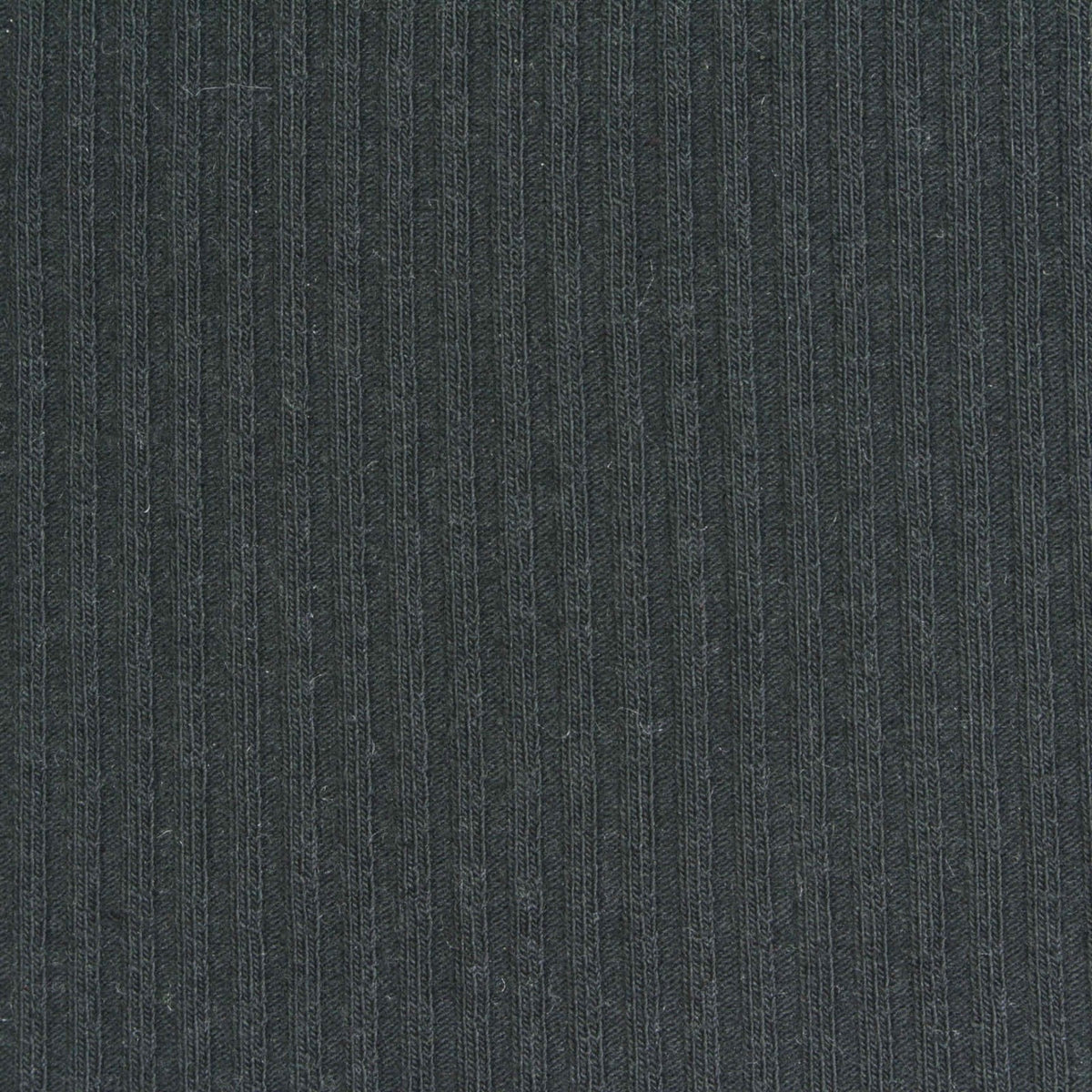 Rib Knit Fabric, 210 gsm, 140 cm — Black