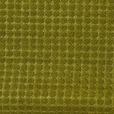 Jacquard Polyester Acrylic Metallic Knit Fabric, 345 gsm — Khaki