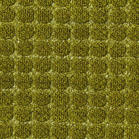 Jacquard Polyester Acrylic Metallic Knit Fabric, 345 gsm — Khaki