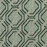 Black Geometric Jacquard, Viscose-Poly