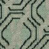 Black Geometric Jacquard, Viscose-Poly — texture