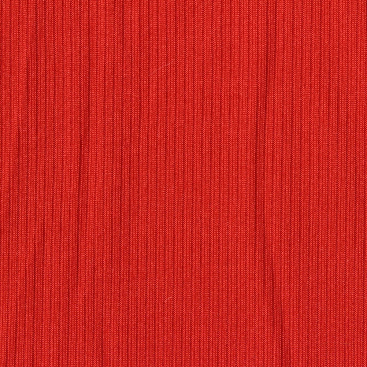Brushed Polyester Stretch Rib Knit Fabric, 180 gsm, 160 cm — Red