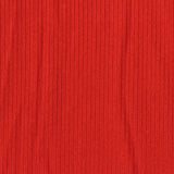 Brushed Polyester Stretch Rib Knit Fabric, 180 gsm, 160 cm — Red