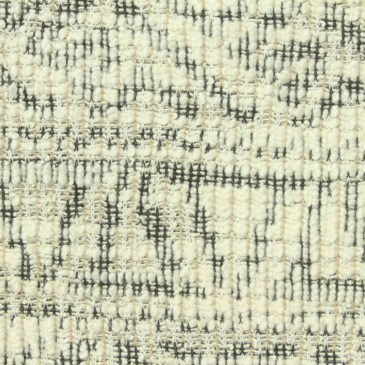 Dark Grey Abstract Bouclé, Cotton-Poly, 280 gsm