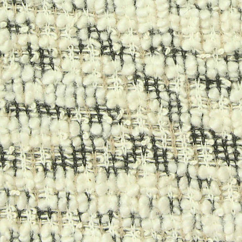 Dark Grey Abstract Bouclé, Cotton-Poly, 300 gsm