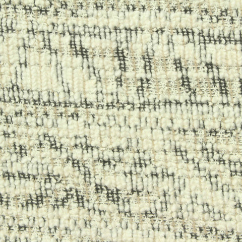 Dark Grey Abstract Bouclé, Cotton-Poly, 300 gsm