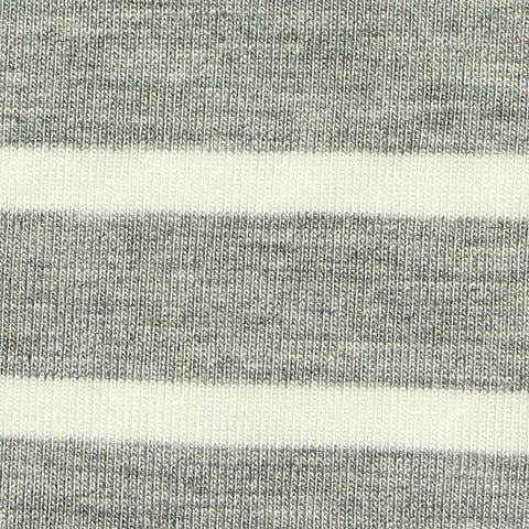 Grey Horizontal-Stripe Knit, Viscose, 190 gsm