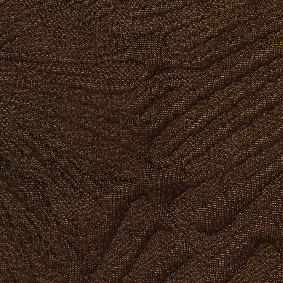 Brown Tone-on-Tone Interlock Knit, Polyester