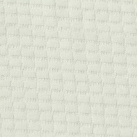 Plaid Polyester Stretch Knit Fabric, 182 gsm, 160 cm — White