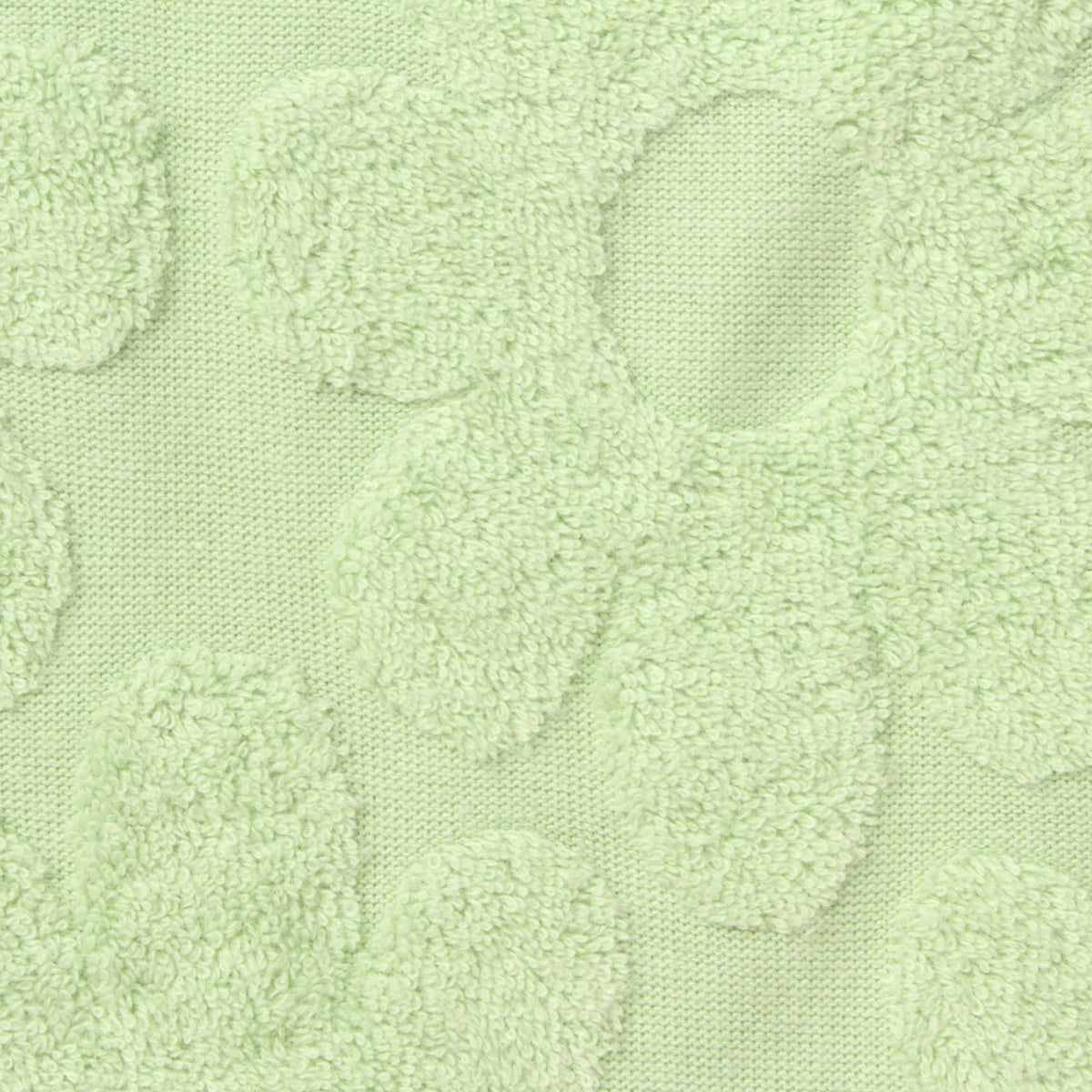 Light Green Floral Jacquard, Cotton-Poly, 250 gsm