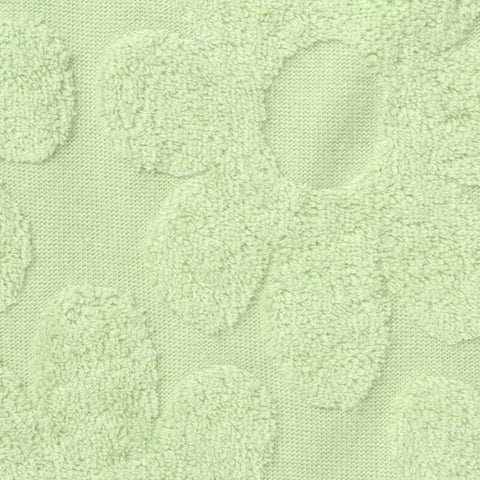 Light Green Floral Jacquard, Cotton-Poly, 250 gsm