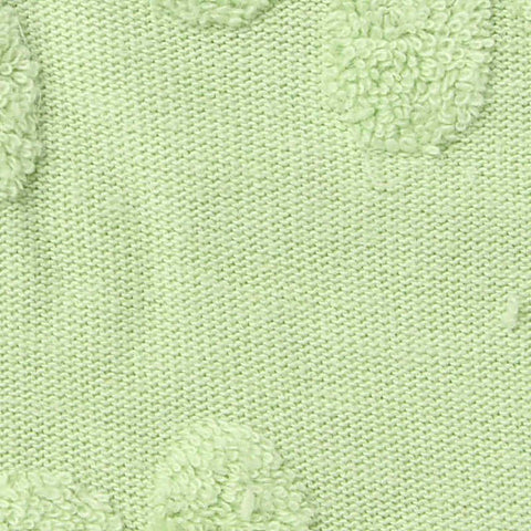Light Green Floral Jacquard, Cotton-Poly, 240 gsm