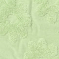 Light Green Floral Jacquard, Cotton-Poly, 240 gsm