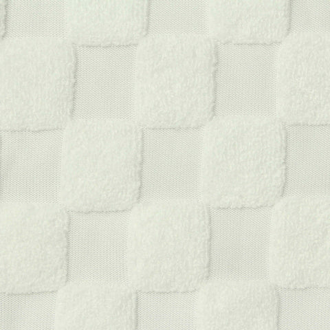 Jacquard 100% Polyester Knit Fabric, 270 gsm, 160 cm — White