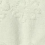 Cream Floral Jacquard, Polyester — texture