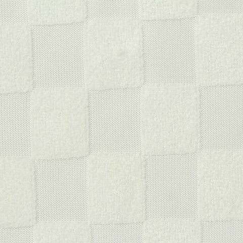 Jacquard 100% Polyester Knit Fabric, 227 gsm, 160 cm — White