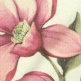 Pink Flowers French Terry, Polyester — texture