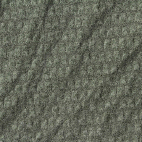 Jacquard Polyester Stretch Knit Fabric, 265 gsm, 150 cm — Green