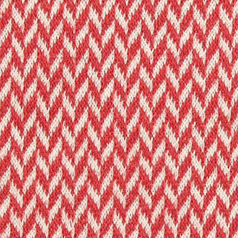 Red Chevron Jacquard, Viscose-Poly