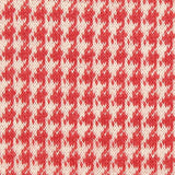 Red Houndstooth Jacquard, Poly-Viscose — texture