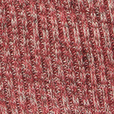 Red Marl Rib Knit, Viscose-Poly — texture