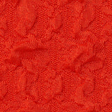 Red Textured Interlock Knit, Polyester — texture