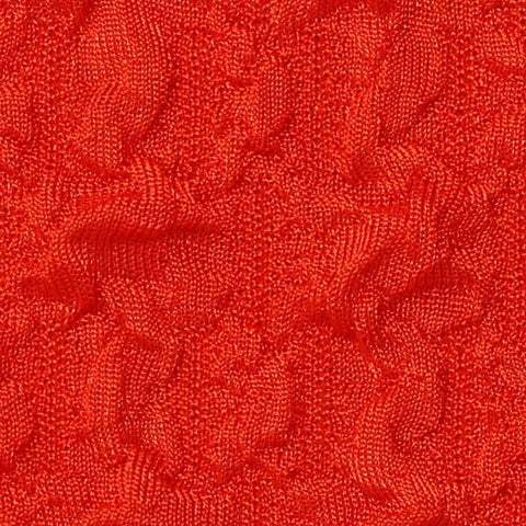 Red Textured Interlock Knit, Polyester