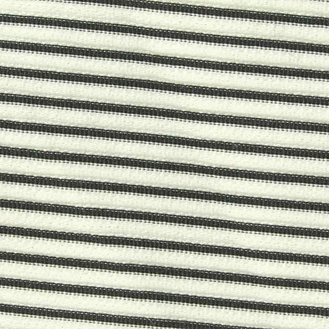 Black Horizontal-Stripe Crepe, Polyester, 254 gsm