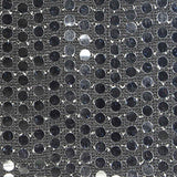 Silver Dots Rib Knit, Polyester — texture