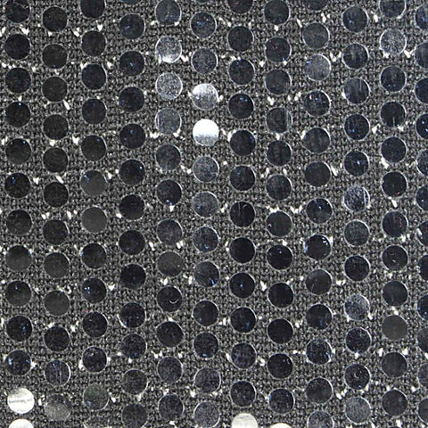 Silver Dots Rib Knit, Polyester